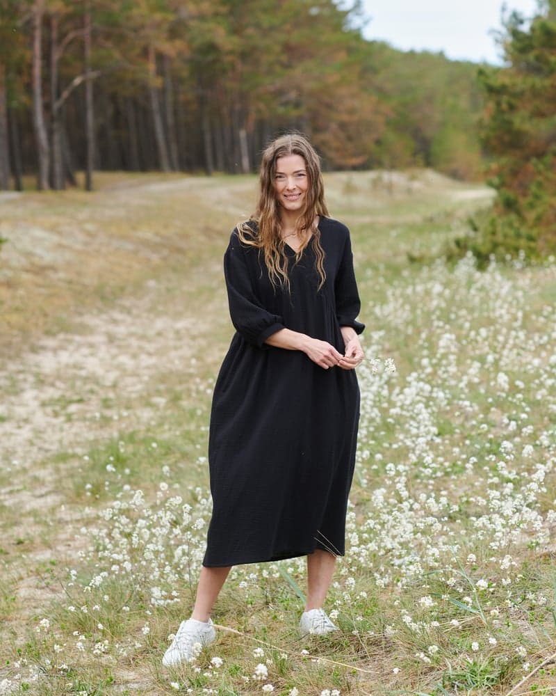 Summer Sun Dress in Black