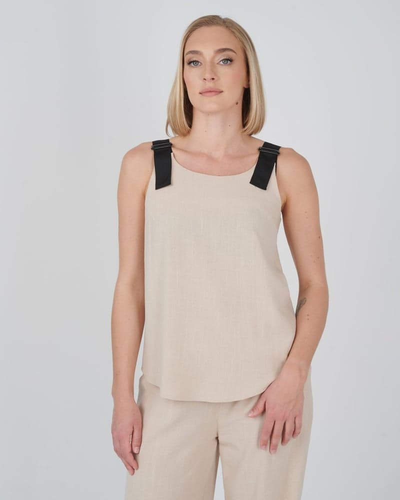Buckle Up -toppi, beige