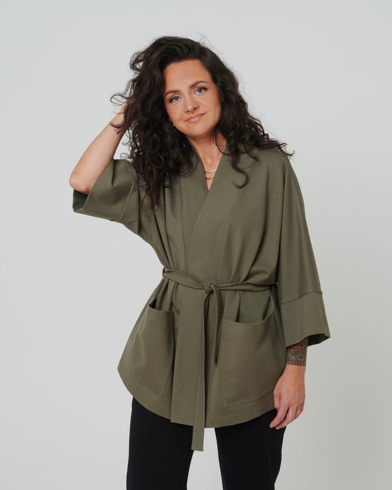 Coolest Vibes -kimono, khaki